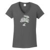 Ladies Heavy Cotton ™ 100% Cotton V Neck T Shirt Thumbnail