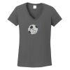 Ladies Heavy Cotton ™ 100% Cotton V Neck T Shirt Thumbnail