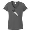 Ladies Heavy Cotton ™ 100% Cotton V Neck T Shirt Thumbnail
