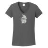 Ladies Heavy Cotton ™ 100% Cotton V Neck T Shirt Thumbnail