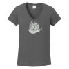 Ladies Heavy Cotton ™ 100% Cotton V Neck T Shirt Thumbnail