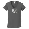 Ladies Heavy Cotton ™ 100% Cotton V Neck T Shirt Thumbnail