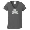 Ladies Heavy Cotton ™ 100% Cotton V Neck T Shirt Thumbnail