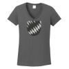 Ladies Heavy Cotton ™ 100% Cotton V Neck T Shirt Thumbnail