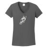 Ladies Heavy Cotton ™ 100% Cotton V Neck T Shirt Thumbnail