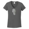 Ladies Heavy Cotton ™ 100% Cotton V Neck T Shirt Thumbnail