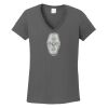 Ladies Heavy Cotton ™ 100% Cotton V Neck T Shirt Thumbnail
