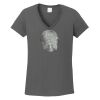 Ladies Heavy Cotton ™ 100% Cotton V Neck T Shirt Thumbnail