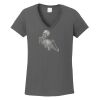 Ladies Heavy Cotton ™ 100% Cotton V Neck T Shirt Thumbnail