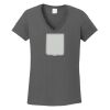 Ladies Heavy Cotton ™ 100% Cotton V Neck T Shirt Thumbnail