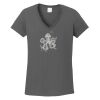 Ladies Heavy Cotton ™ 100% Cotton V Neck T Shirt Thumbnail