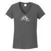 Ladies Heavy Cotton ™ 100% Cotton V Neck T Shirt Thumbnail