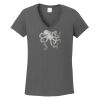 Ladies Heavy Cotton ™ 100% Cotton V Neck T Shirt Thumbnail