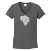 Ladies Heavy Cotton ™ 100% Cotton V Neck T Shirt Thumbnail