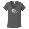Ladies Heavy Cotton ™ 100% Cotton V Neck T Shirt Thumbnail