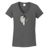 Ladies Heavy Cotton ™ 100% Cotton V Neck T Shirt Thumbnail