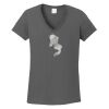 Ladies Heavy Cotton ™ 100% Cotton V Neck T Shirt Thumbnail