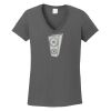Ladies Heavy Cotton ™ 100% Cotton V Neck T Shirt Thumbnail