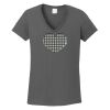 Ladies Heavy Cotton ™ 100% Cotton V Neck T Shirt Thumbnail