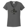 Ladies Heavy Cotton ™ 100% Cotton V Neck T Shirt Thumbnail