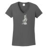 Ladies Heavy Cotton ™ 100% Cotton V Neck T Shirt Thumbnail