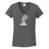 Ladies Heavy Cotton ™ 100% Cotton V Neck T Shirt Thumbnail