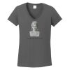 Ladies Heavy Cotton ™ 100% Cotton V Neck T Shirt Thumbnail