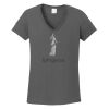 Ladies Heavy Cotton ™ 100% Cotton V Neck T Shirt Thumbnail