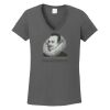 Ladies Heavy Cotton ™ 100% Cotton V Neck T Shirt Thumbnail