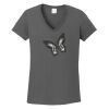 Ladies Heavy Cotton ™ 100% Cotton V Neck T Shirt Thumbnail