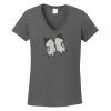 Ladies Heavy Cotton ™ 100% Cotton V Neck T Shirt Thumbnail