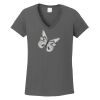 Ladies Heavy Cotton ™ 100% Cotton V Neck T Shirt Thumbnail