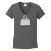 Ladies Heavy Cotton ™ 100% Cotton V Neck T Shirt Thumbnail