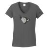 Ladies Heavy Cotton ™ 100% Cotton V Neck T Shirt Thumbnail