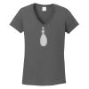 Ladies Heavy Cotton ™ 100% Cotton V Neck T Shirt Thumbnail