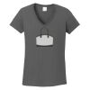 Ladies Heavy Cotton ™ 100% Cotton V Neck T Shirt Thumbnail