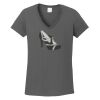 Ladies Heavy Cotton ™ 100% Cotton V Neck T Shirt Thumbnail
