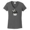 Ladies Heavy Cotton ™ 100% Cotton V Neck T Shirt Thumbnail