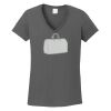 Ladies Heavy Cotton ™ 100% Cotton V Neck T Shirt Thumbnail