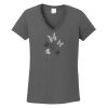 Ladies Heavy Cotton ™ 100% Cotton V Neck T Shirt Thumbnail