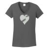 Ladies Heavy Cotton ™ 100% Cotton V Neck T Shirt Thumbnail
