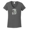 Ladies Heavy Cotton ™ 100% Cotton V Neck T Shirt Thumbnail