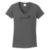 Ladies Heavy Cotton ™ 100% Cotton V Neck T Shirt Thumbnail