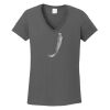 Ladies Heavy Cotton ™ 100% Cotton V Neck T Shirt Thumbnail