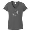 Ladies Heavy Cotton ™ 100% Cotton V Neck T Shirt Thumbnail