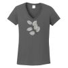 Ladies Heavy Cotton ™ 100% Cotton V Neck T Shirt Thumbnail