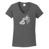 Ladies Heavy Cotton ™ 100% Cotton V Neck T Shirt Thumbnail