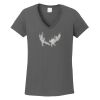 Ladies Heavy Cotton ™ 100% Cotton V Neck T Shirt Thumbnail