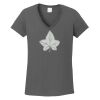 Ladies Heavy Cotton ™ 100% Cotton V Neck T Shirt Thumbnail