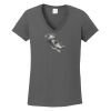 Ladies Heavy Cotton ™ 100% Cotton V Neck T Shirt Thumbnail